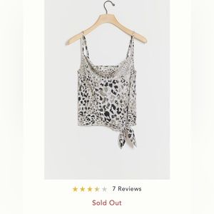 ANTHROPOLOGIE ♥️ Cloth and Stone Leopard Print Tank Cami Sz S